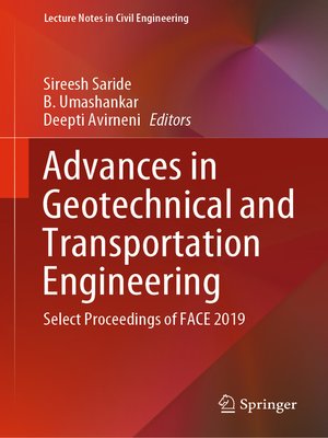 cover image of Advances in Geotechnical and Transportation Engineering